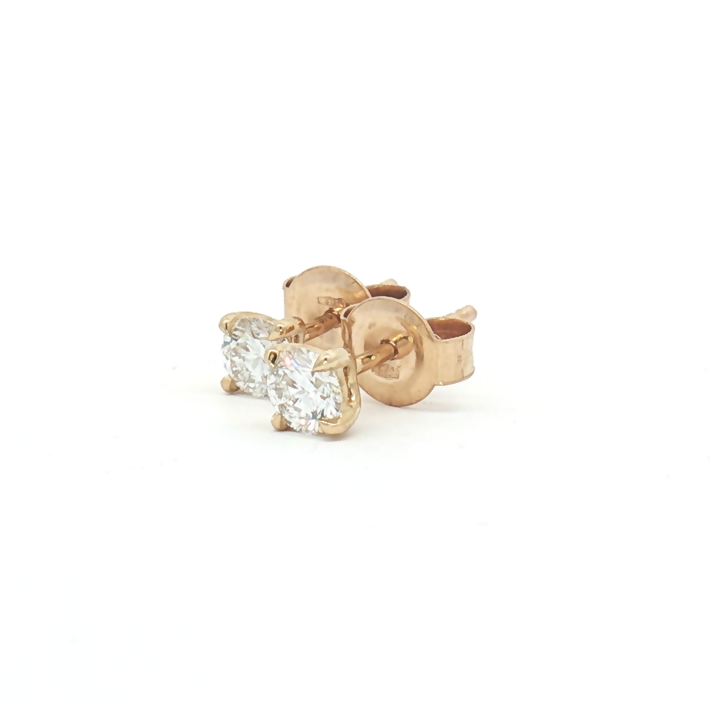 9ct Yellow Gold Lab Diamond 0.50ct Stud Earrings