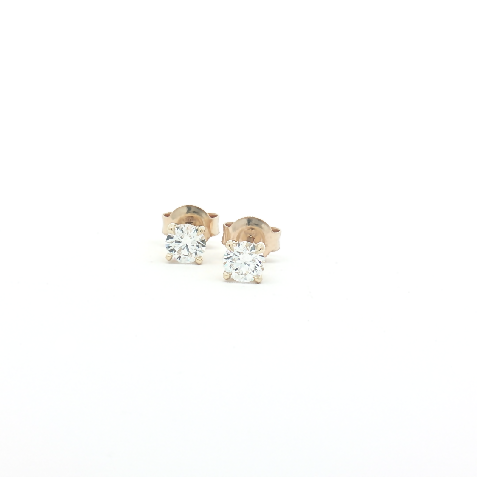 9ct Yellow Gold Lab Diamond 0.70ct Stud Earrings