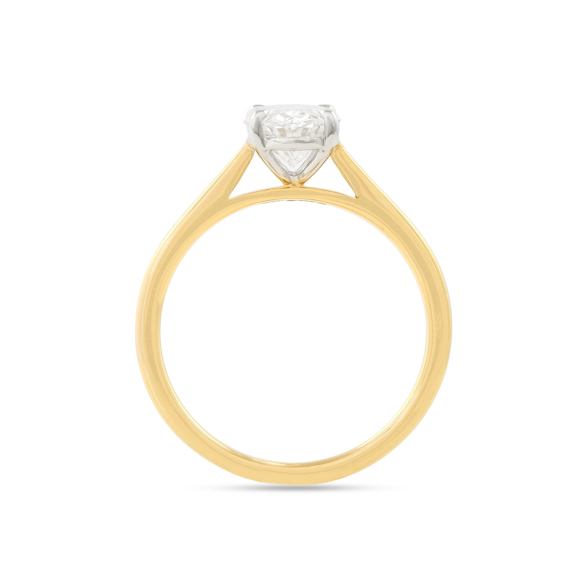 Lab Diamond 1.50ct Oval-Cut Solitaire Engagement Ring