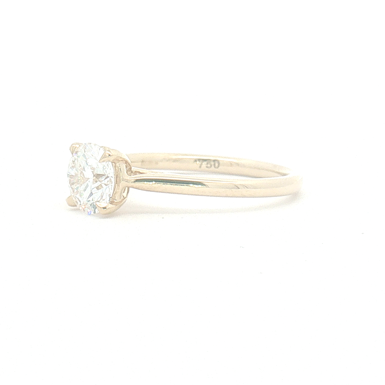 Lab Diamond 1.00ct Round Brilliant-cut Engaement Ring