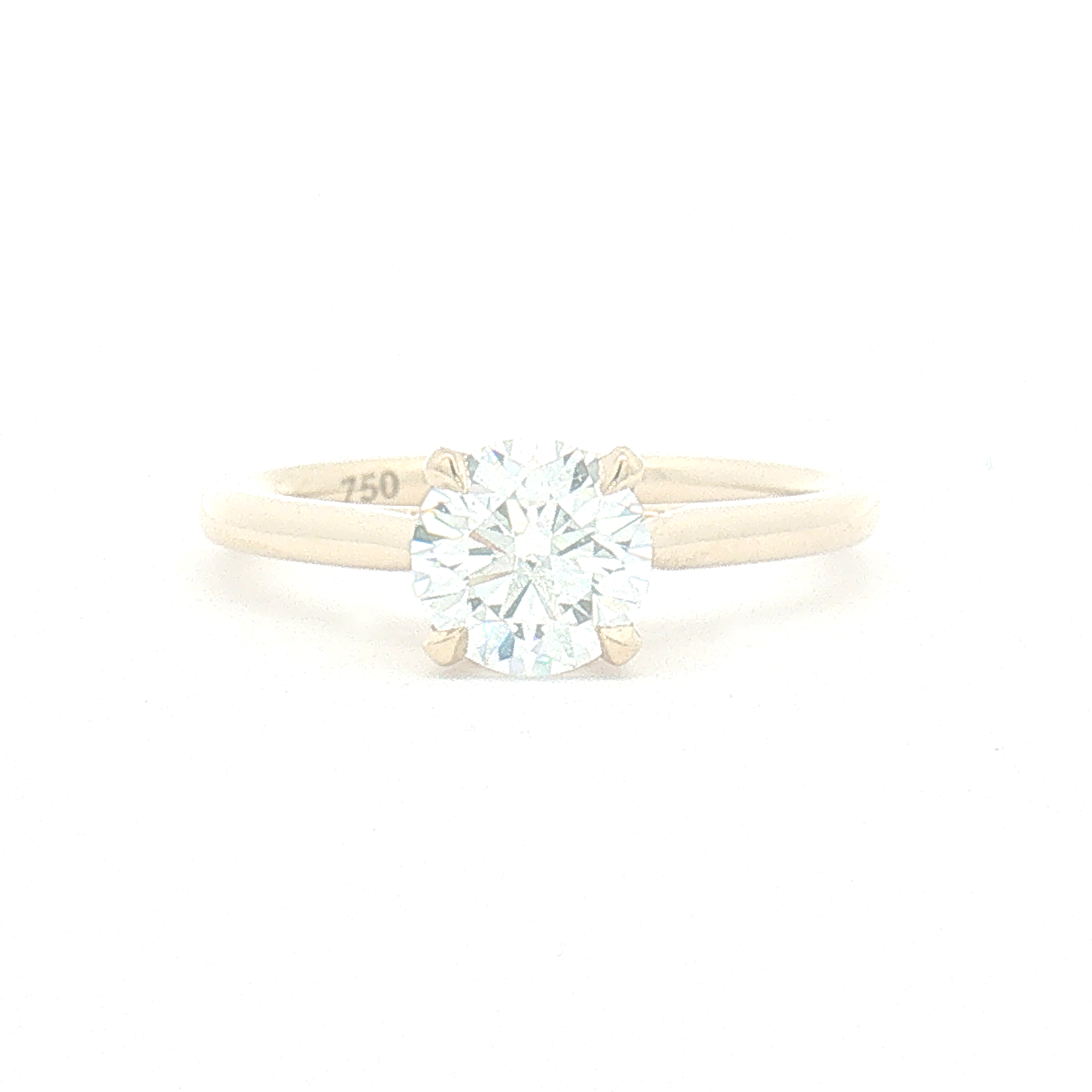 Lab Diamond 1.00ct Round Brilliant-cut Engaement Ring