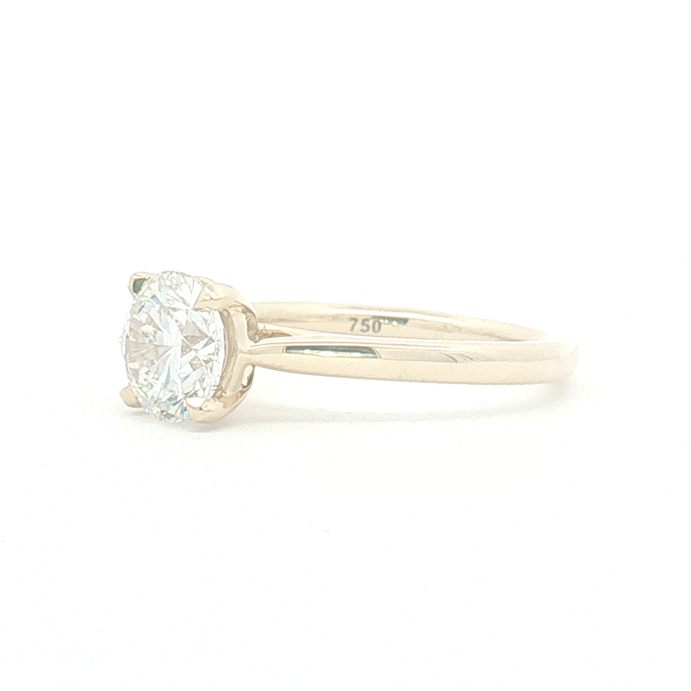 Lab Diamond 1.50ct Round Brilliant-cut Engagement Ring