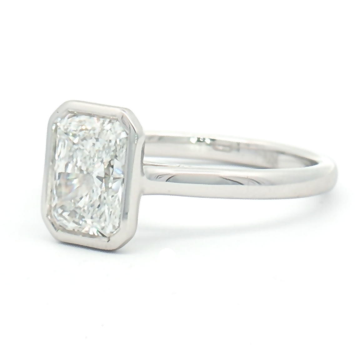 Lab Diamond 1.52ct Radiant-cut Engagement Ring