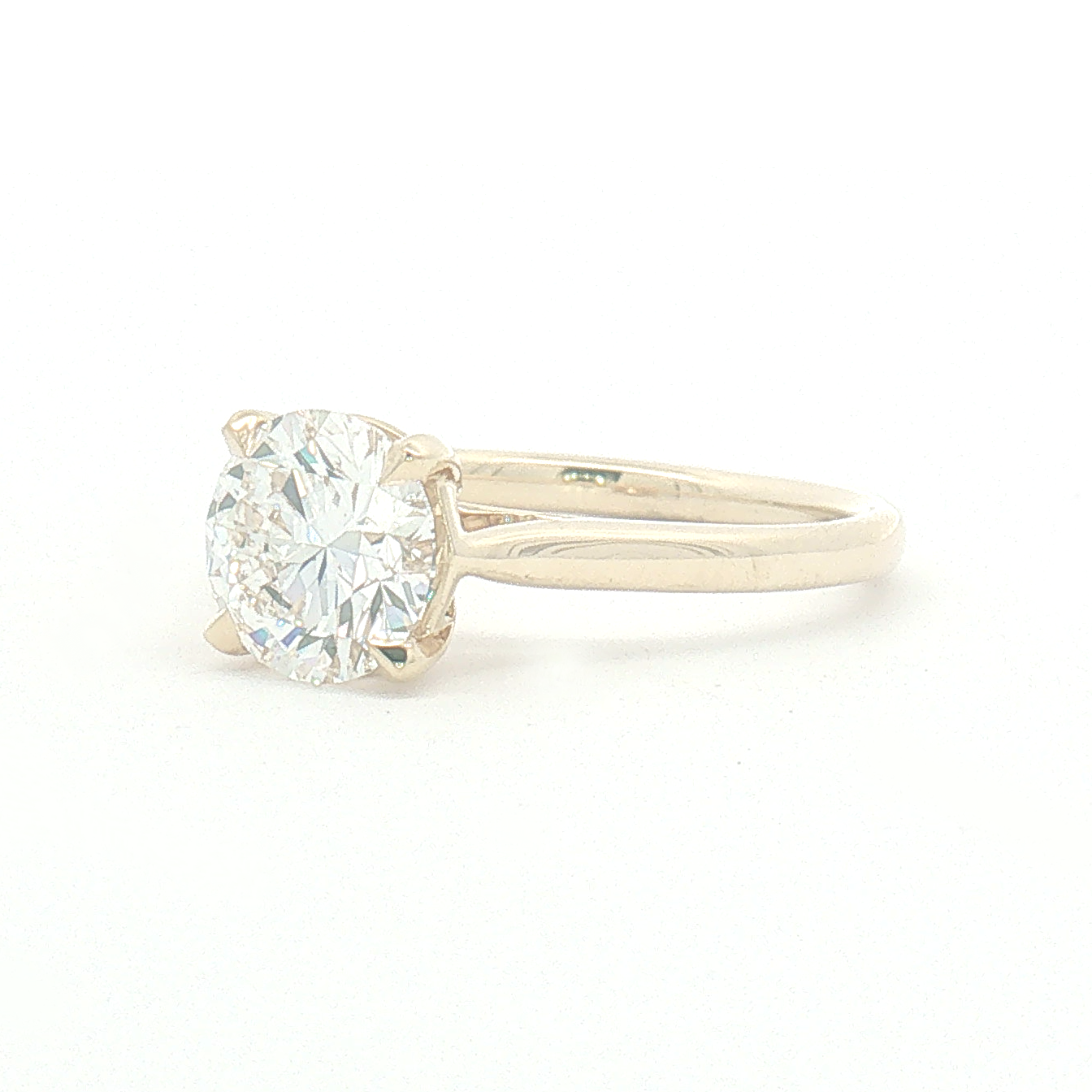 Lab Diamond 1.75ct Round Brilliant-cut Engagement Ring