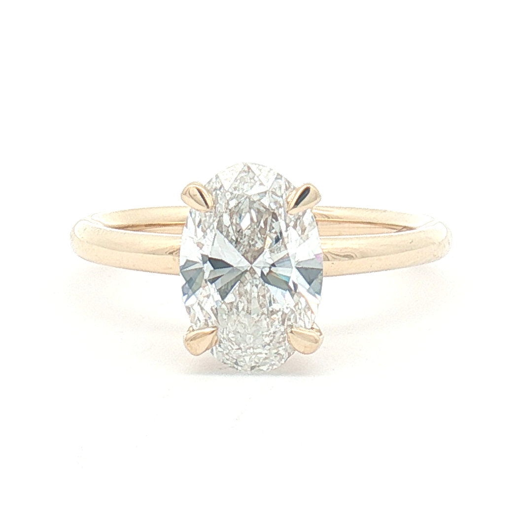 Lab Diamond 2.00ct Oval-cut Engagement Ring