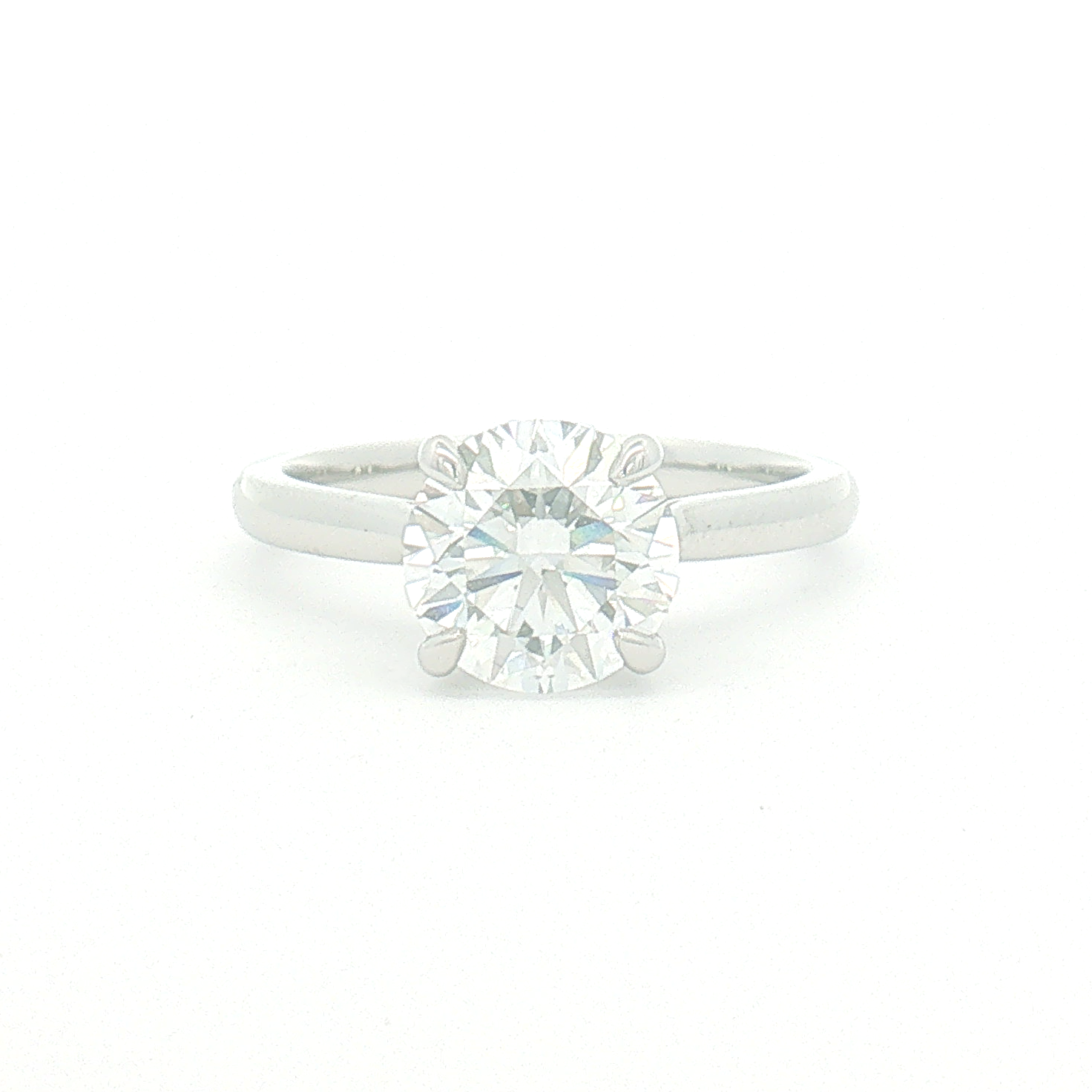 Lab Diamond 2.07ct Round Brilliant-cut Engagement ring