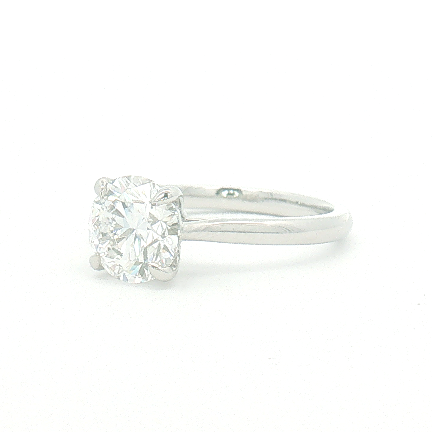 Lab Diamond 2.07ct Round Brilliant-cut Engagement ring