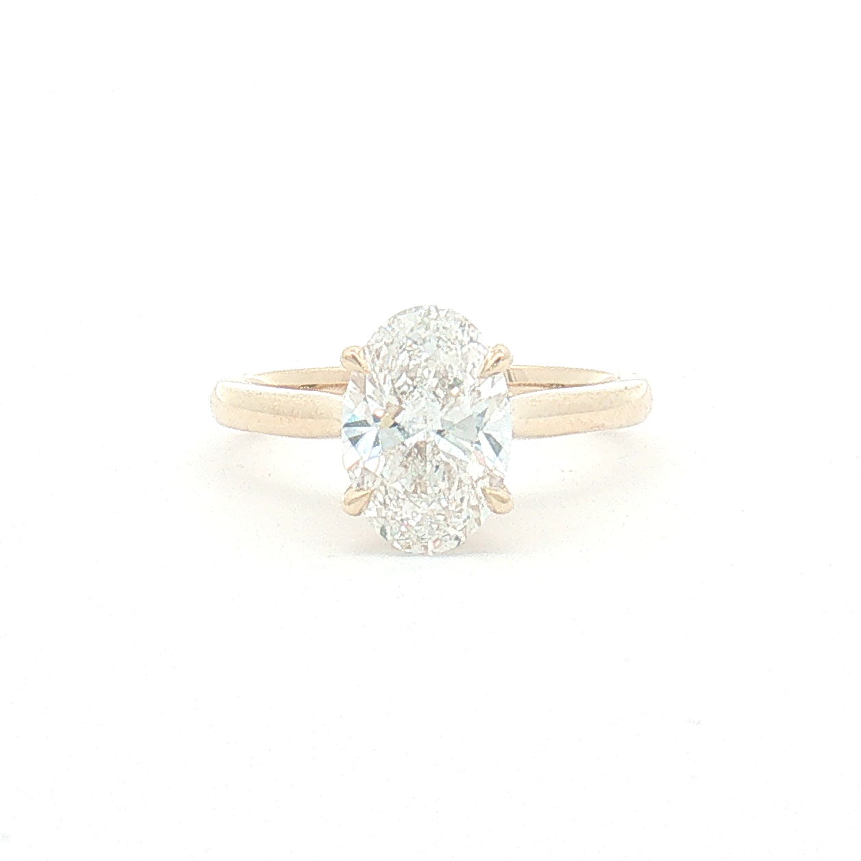 Lab Diamond 2.08ct Oval-cut Engagement Ring