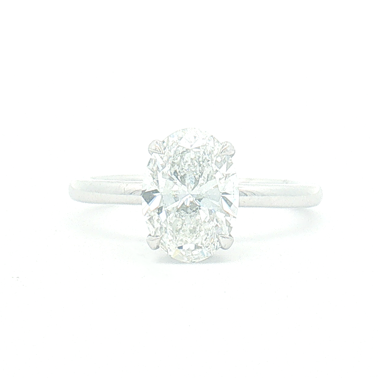 Lab Diamond 2.14ct Oval-cut Engagement Ring
