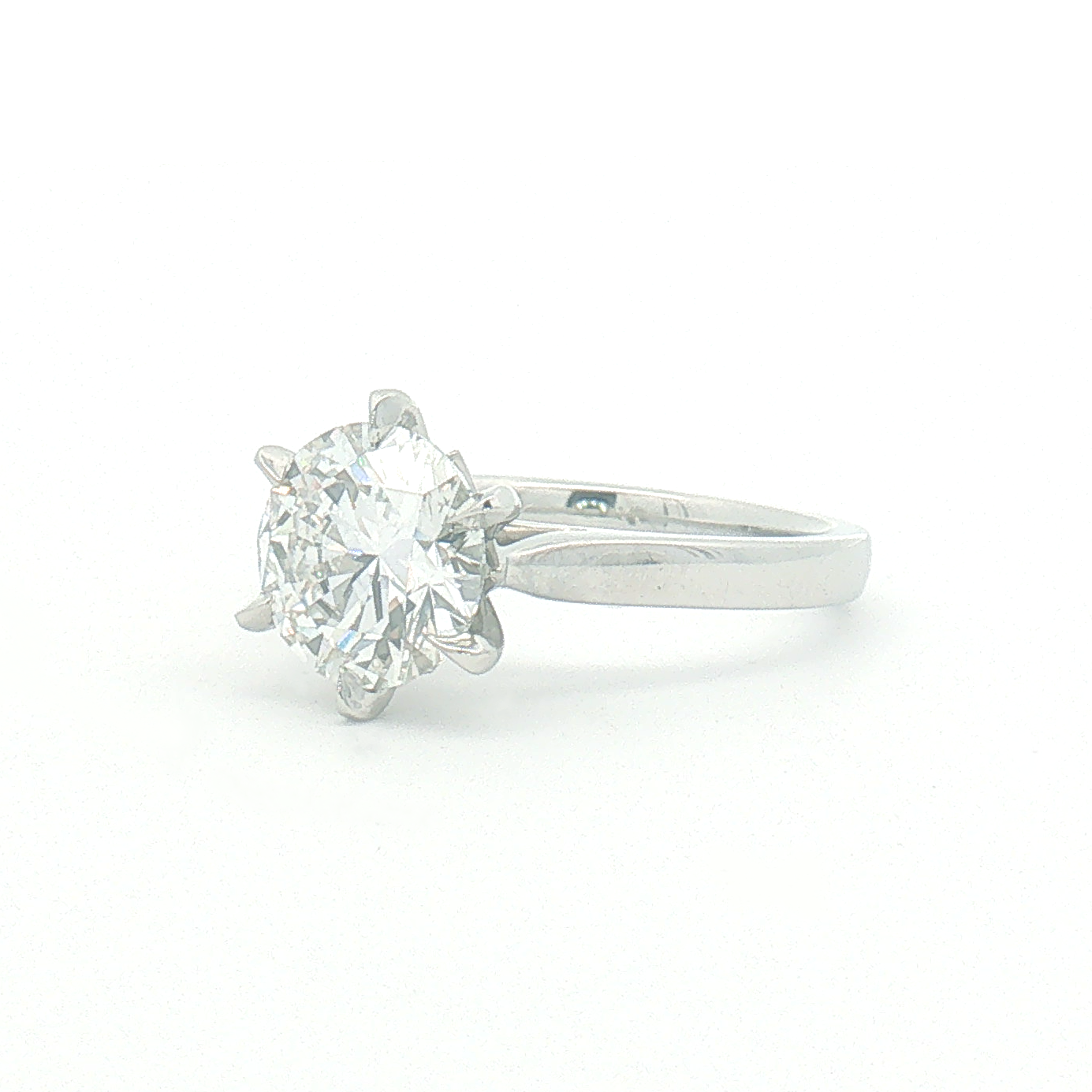 Lab Diamond 2.50ct Round Brilliant-cut Engagement Ring