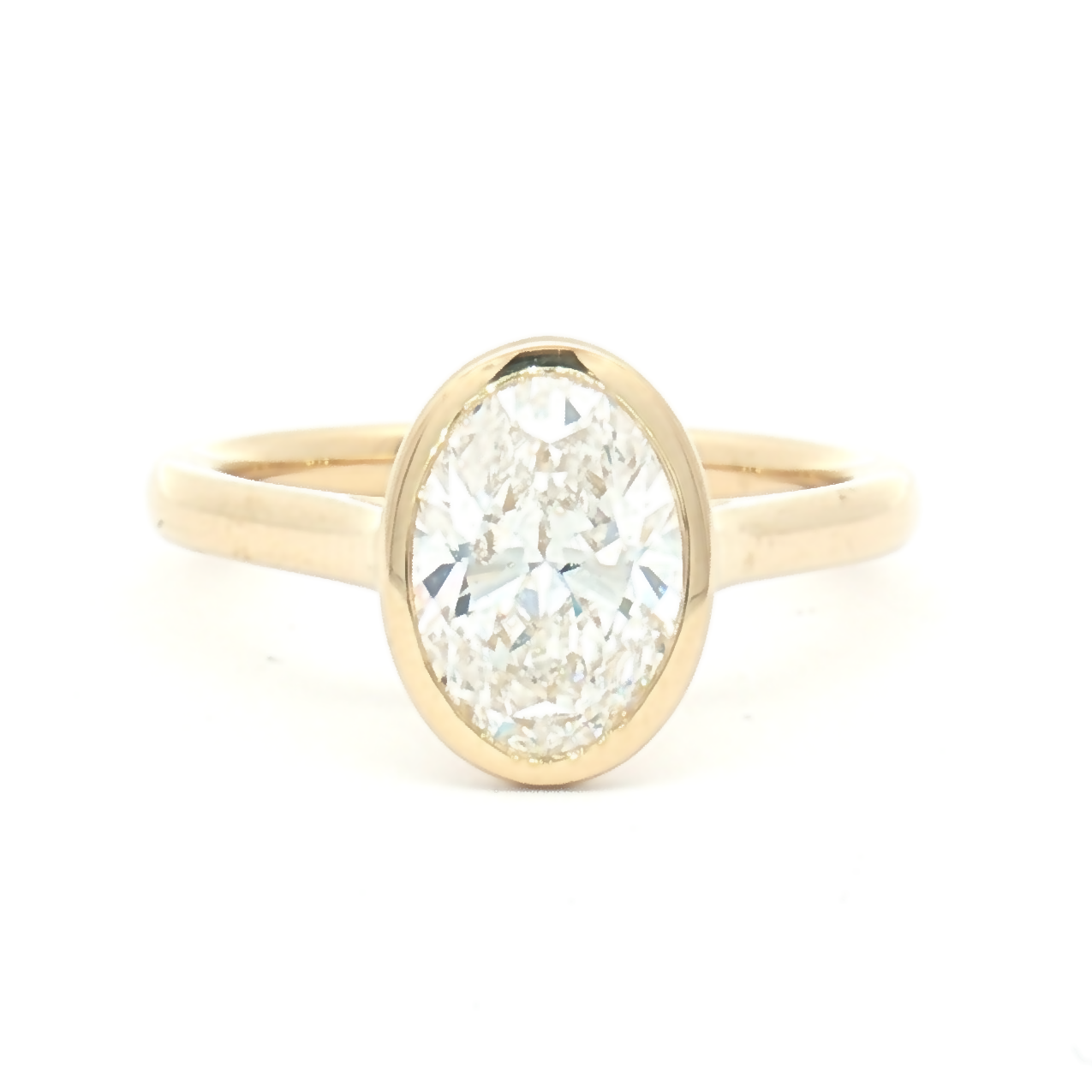 Lab Grown 1.53ct Oval-Cut Engagement Ring