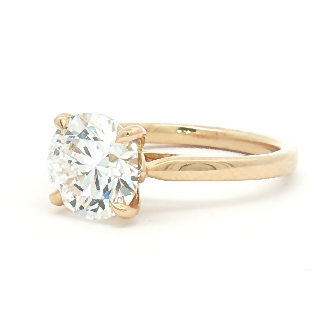 Lab Grown 2.56ct Brilliant-Cut Round Engagement Ring