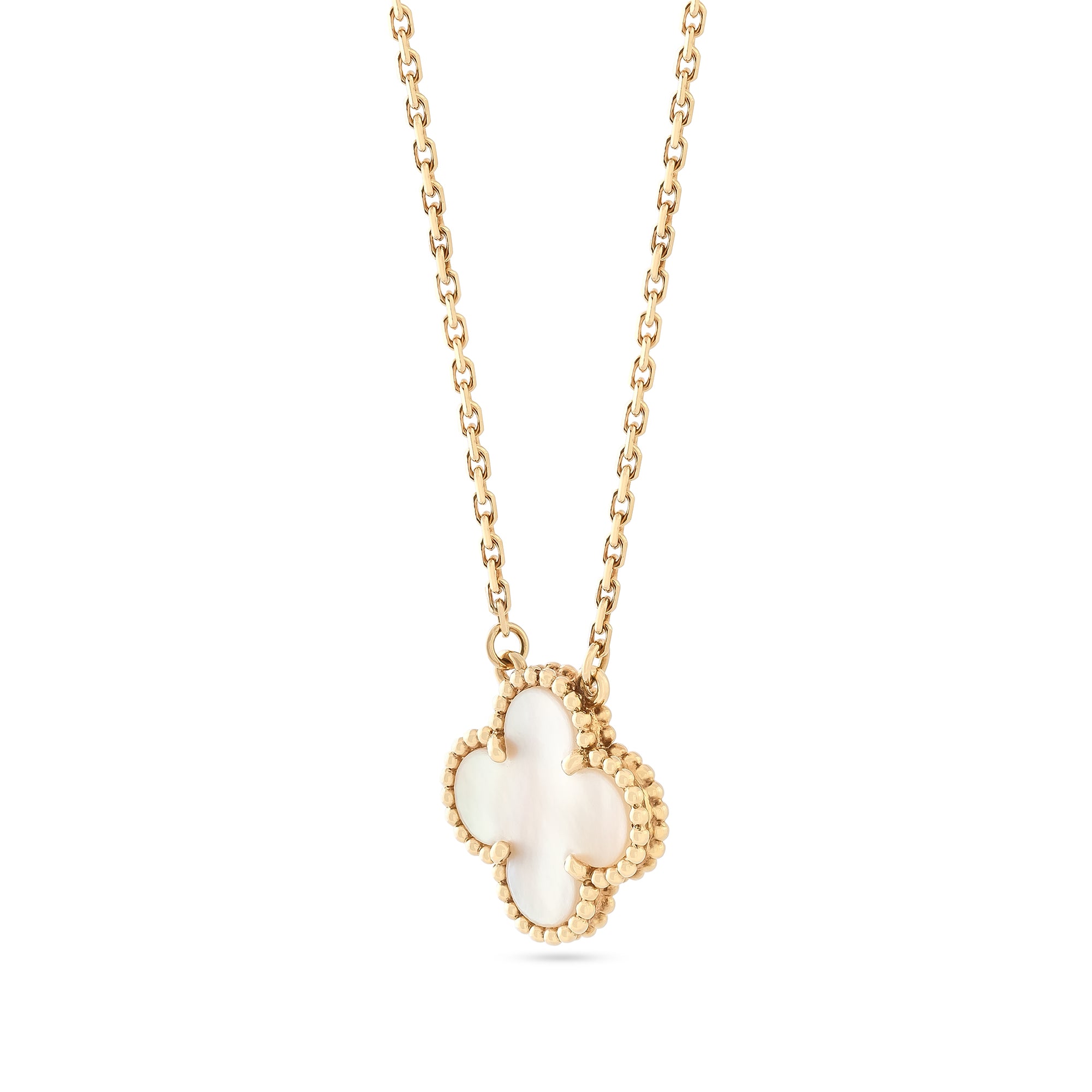 Van Cleef & Arpels Vintage Mother of Pearl Alhambra Necklace