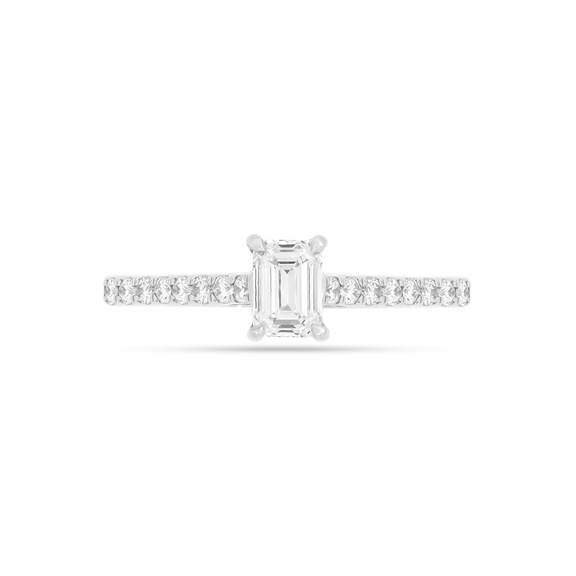 0.50ct Emerald-Cut Diamond Engagement Ring