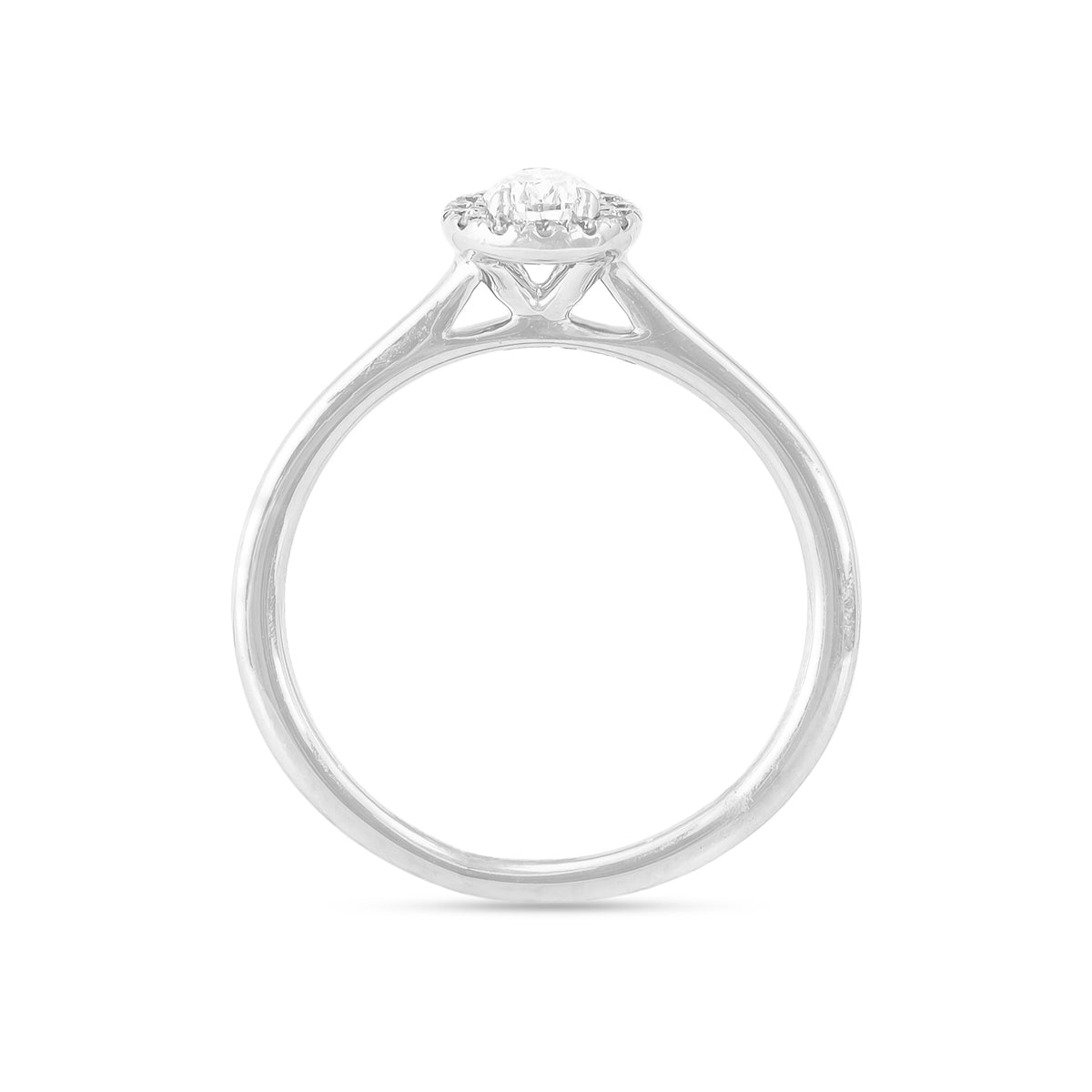 0.32ct Pear-Cut Diamond Engagement Ring 