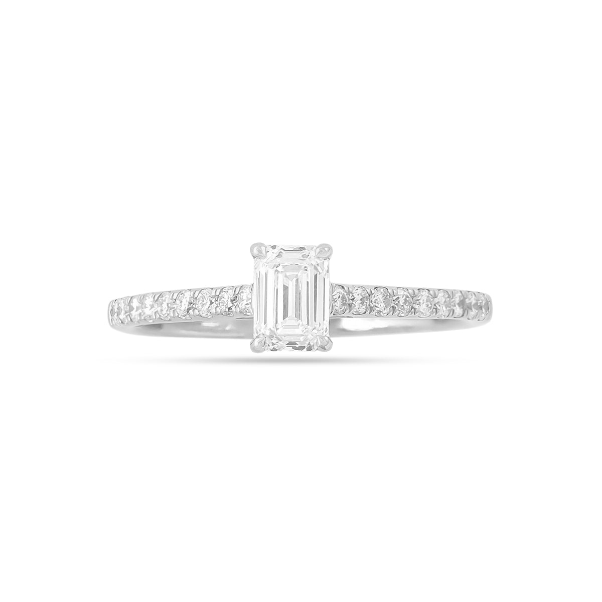 0.50ct Emerald-Cut Diamond Engagement Ring