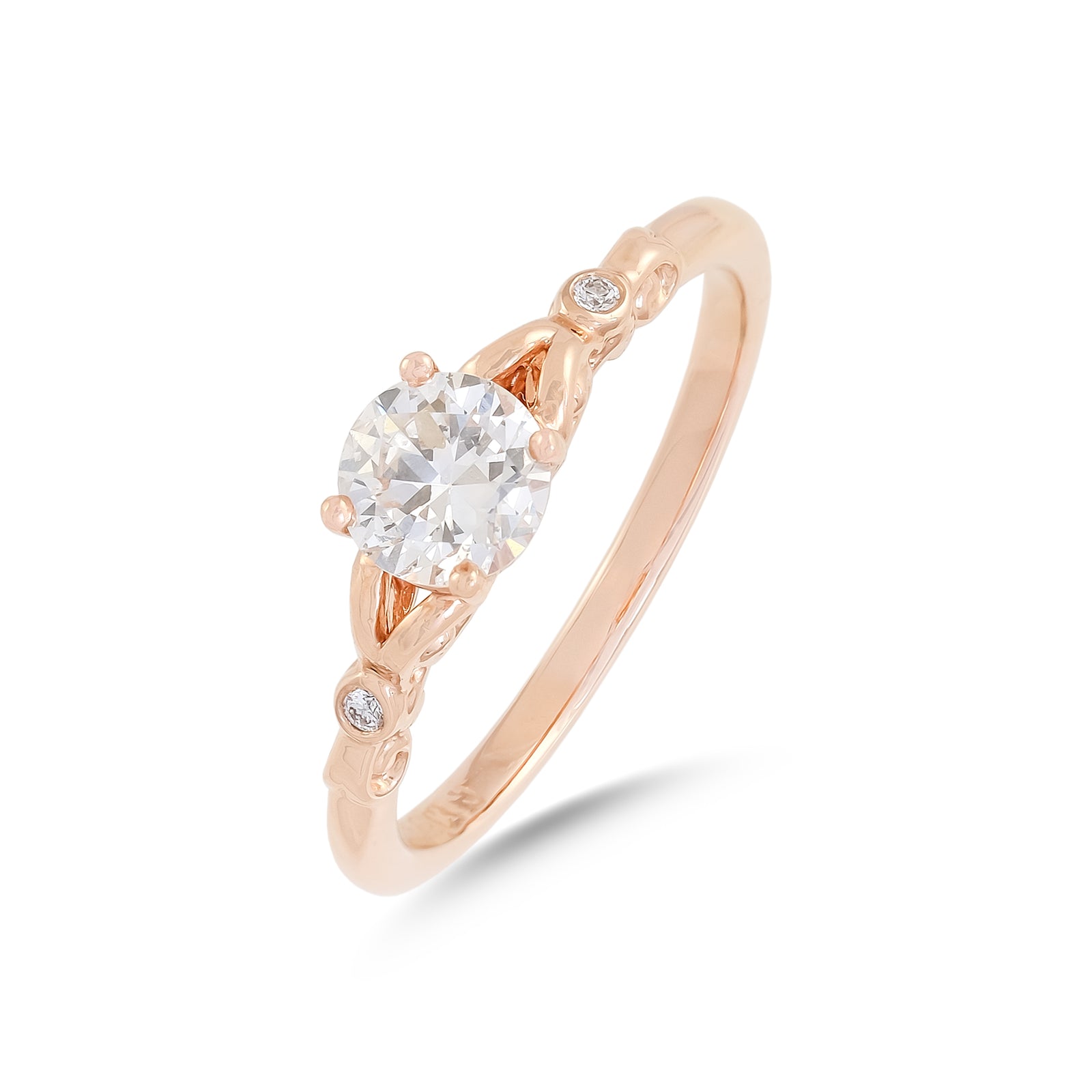 0.64ct 18ct Rose Gold Diamond Engagement Ring