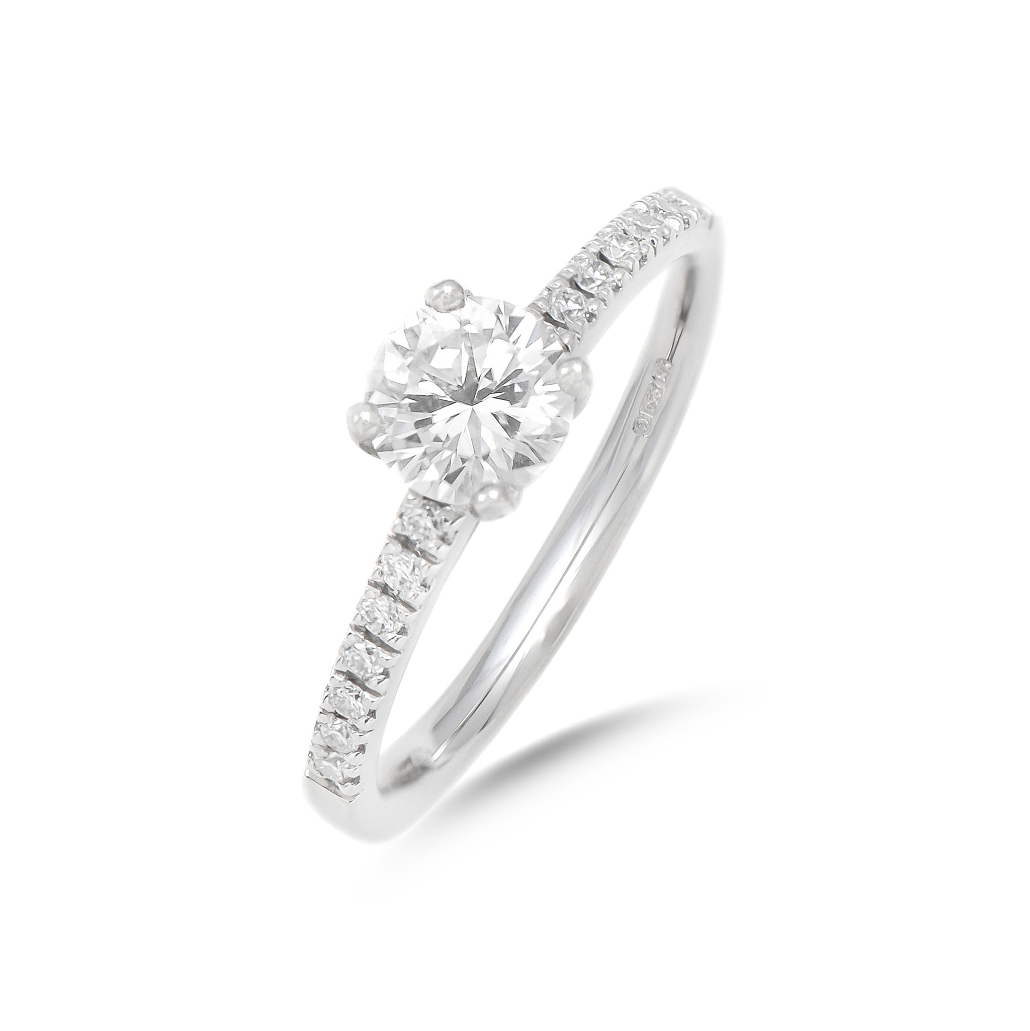 0.73ct Brilliant-Cut Diamond Engagement Ring - Kings Hill Jewellery ...