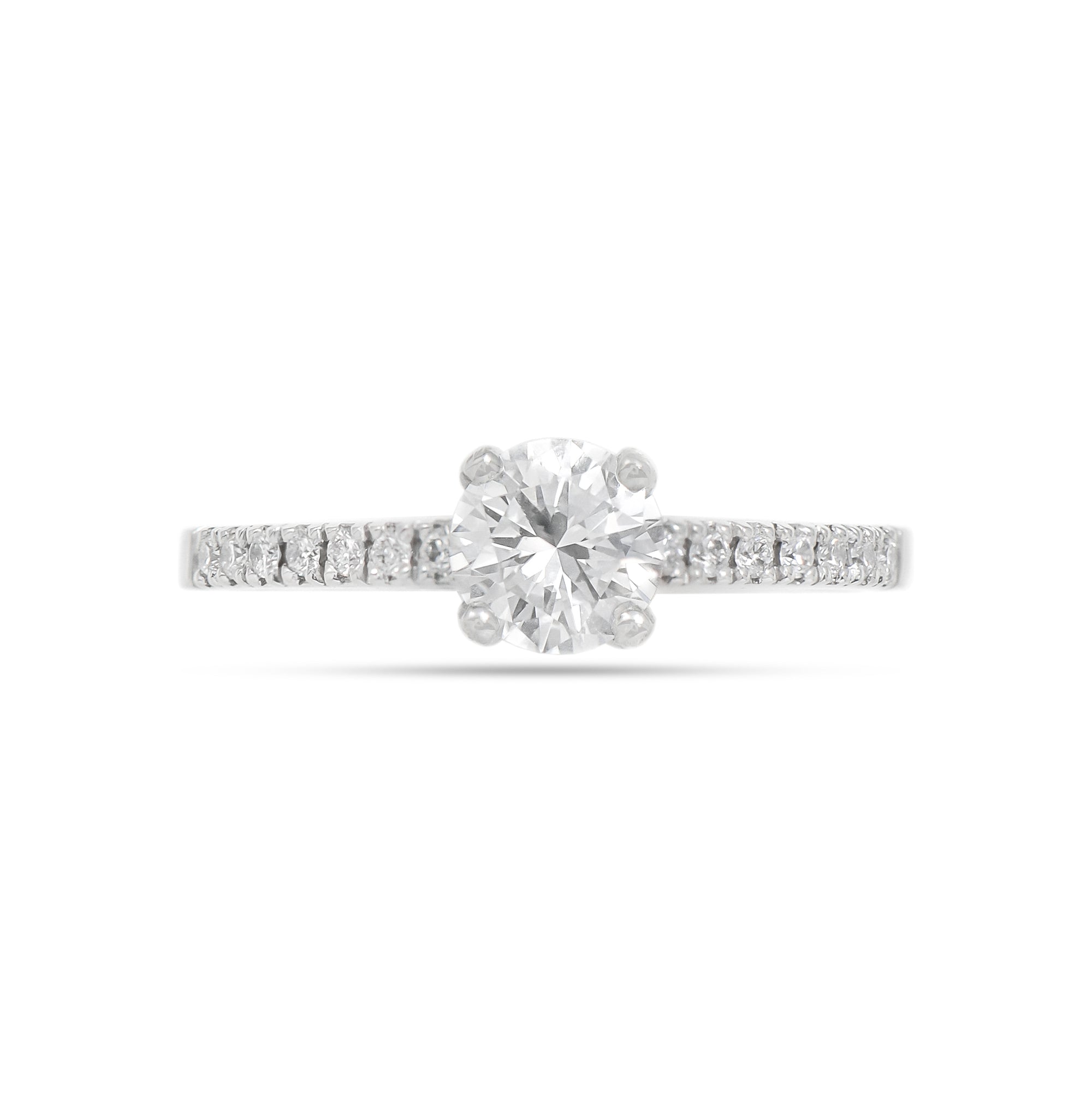 0.73ct Brilliant-Cut Diamond Engagement Ring