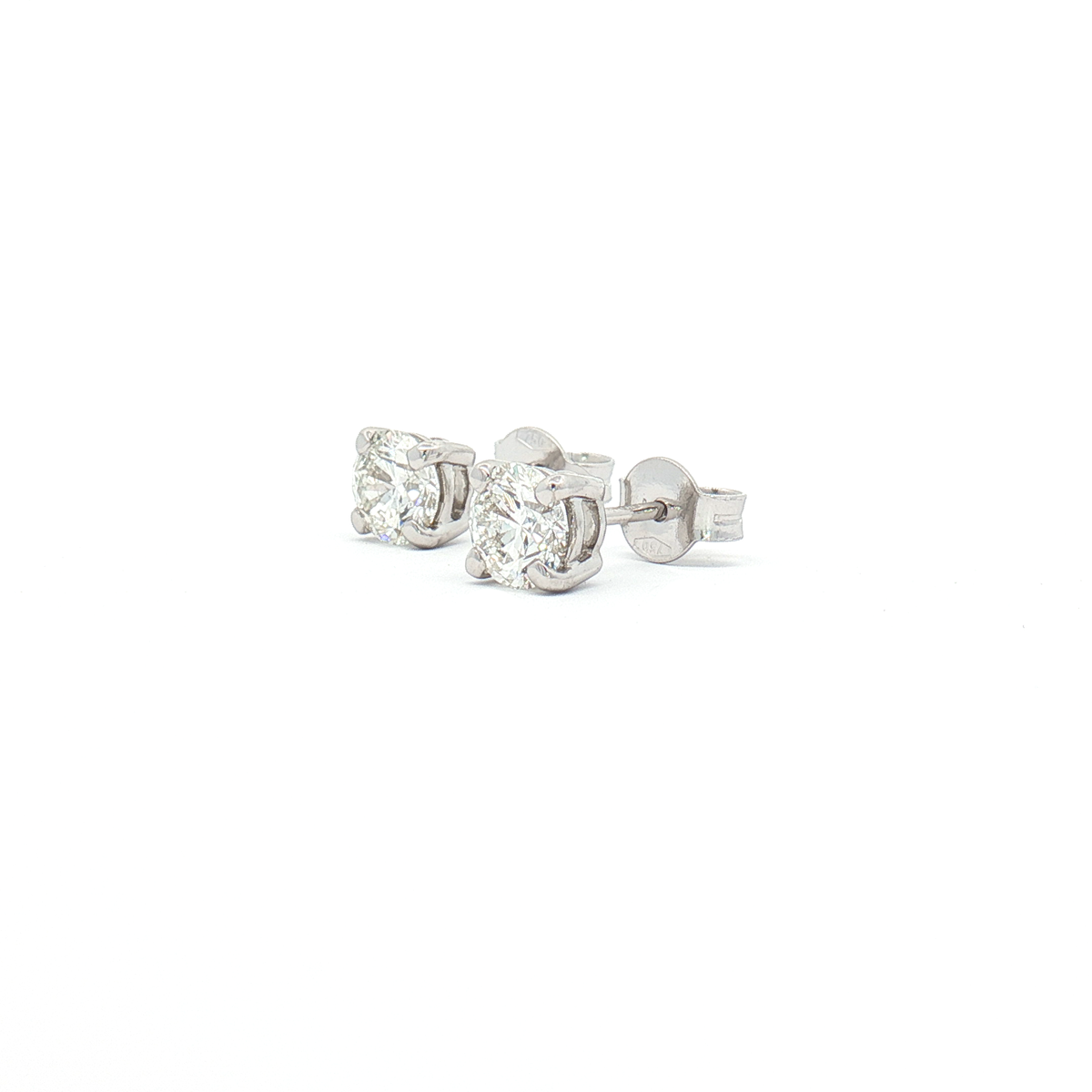 1.40ct Diamond 18ct White Gold Stud Earrings