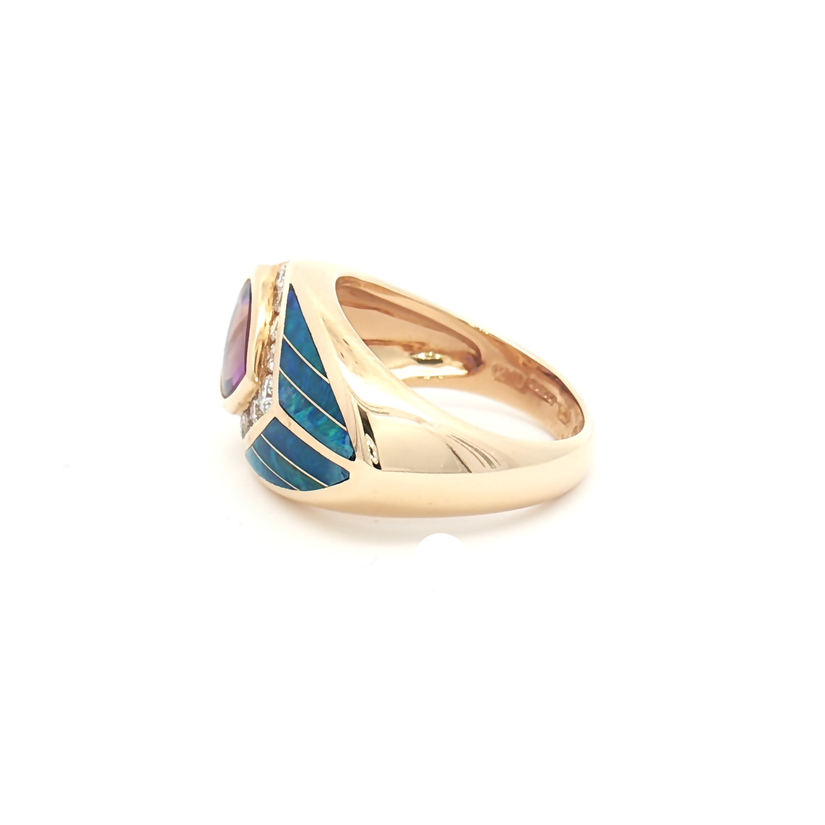 Vintage 14ct Yellow Gold Multi-Stone Ring