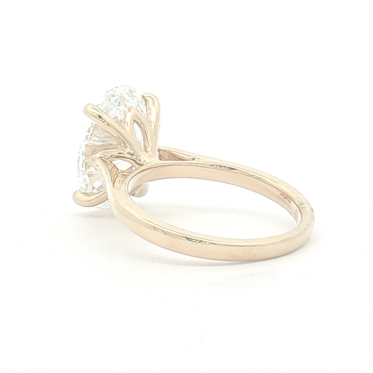 Lab Diamond 4.03ct Oval-cut Engagement Ring