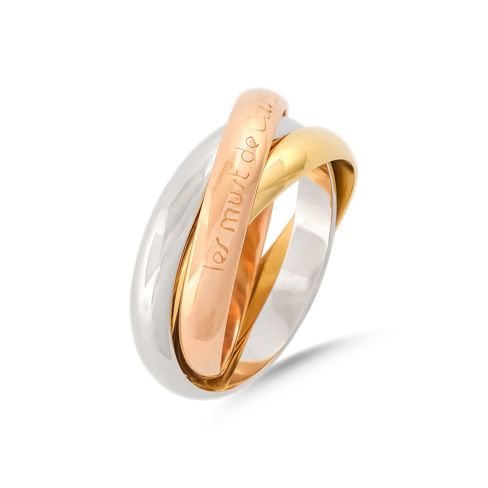 Large Cartier 18ct Gold Trinity Ring
