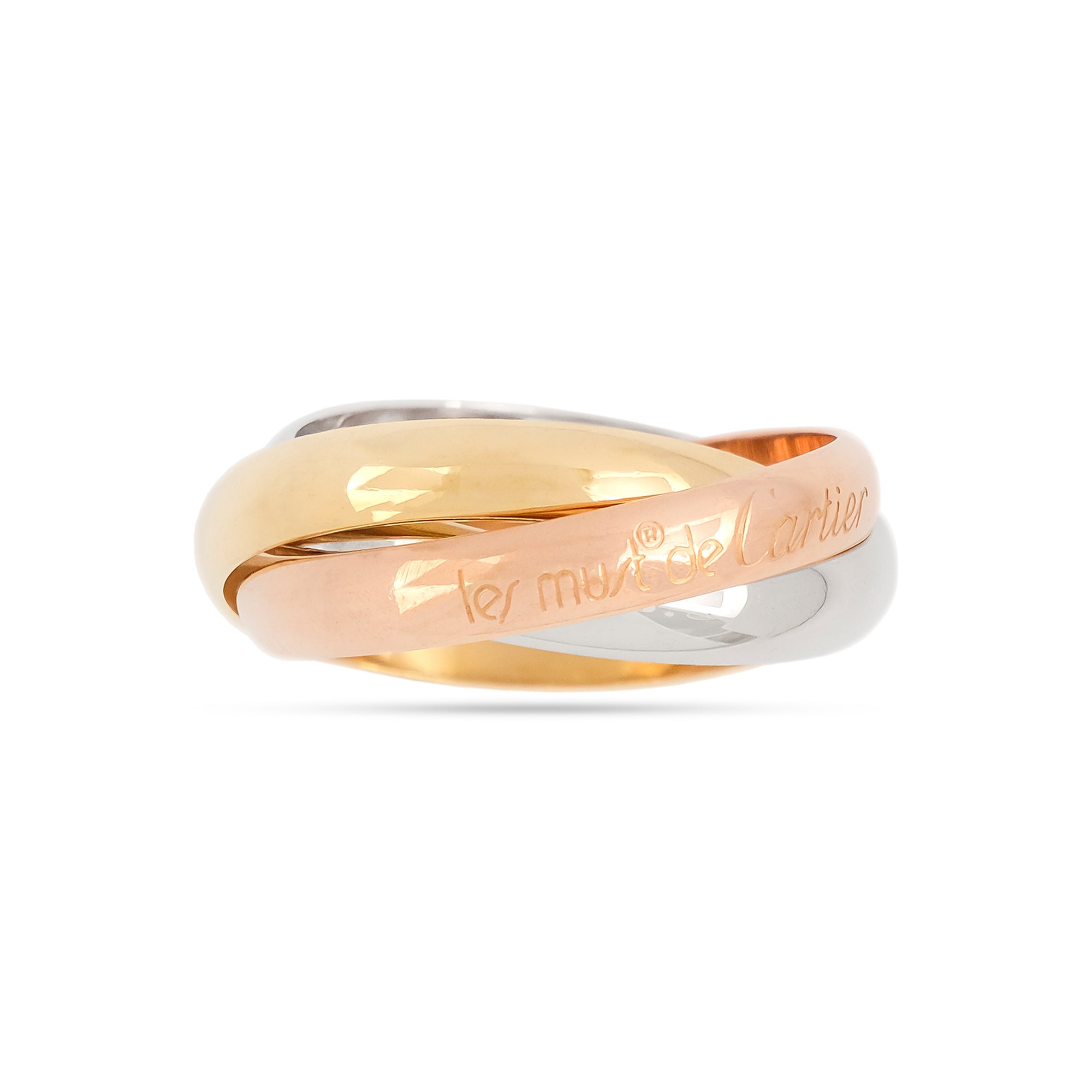 Large Cartier 18ct Gold Trinity Ring