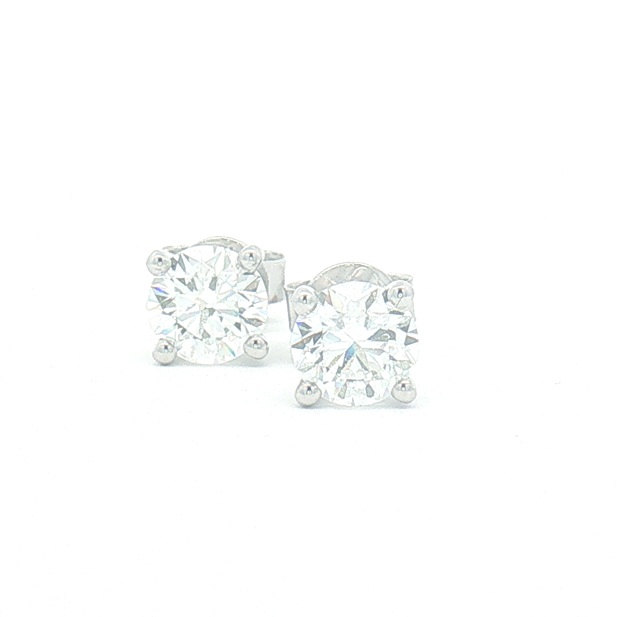 18ct White Gold 1.00ct Lab Diamond Stud Earrings