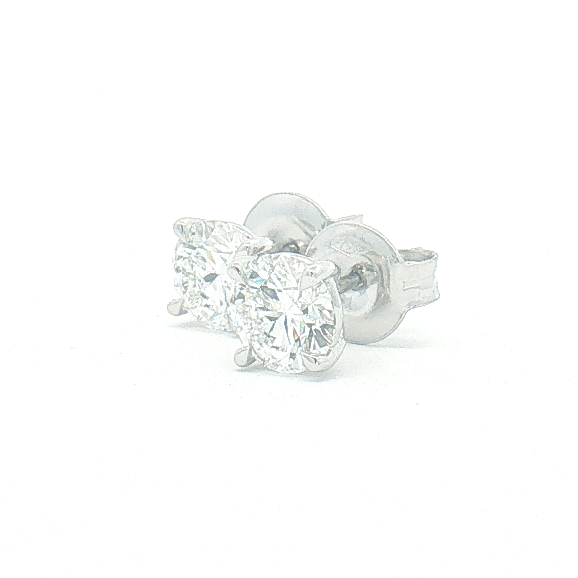 18ct White Gold 2.03ct Lab Diamond Stud Earrings