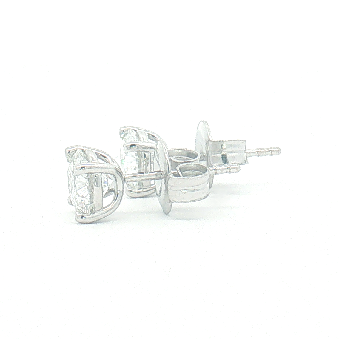 18ct White Gold 2.03ct Lab Diamond Stud Earrings