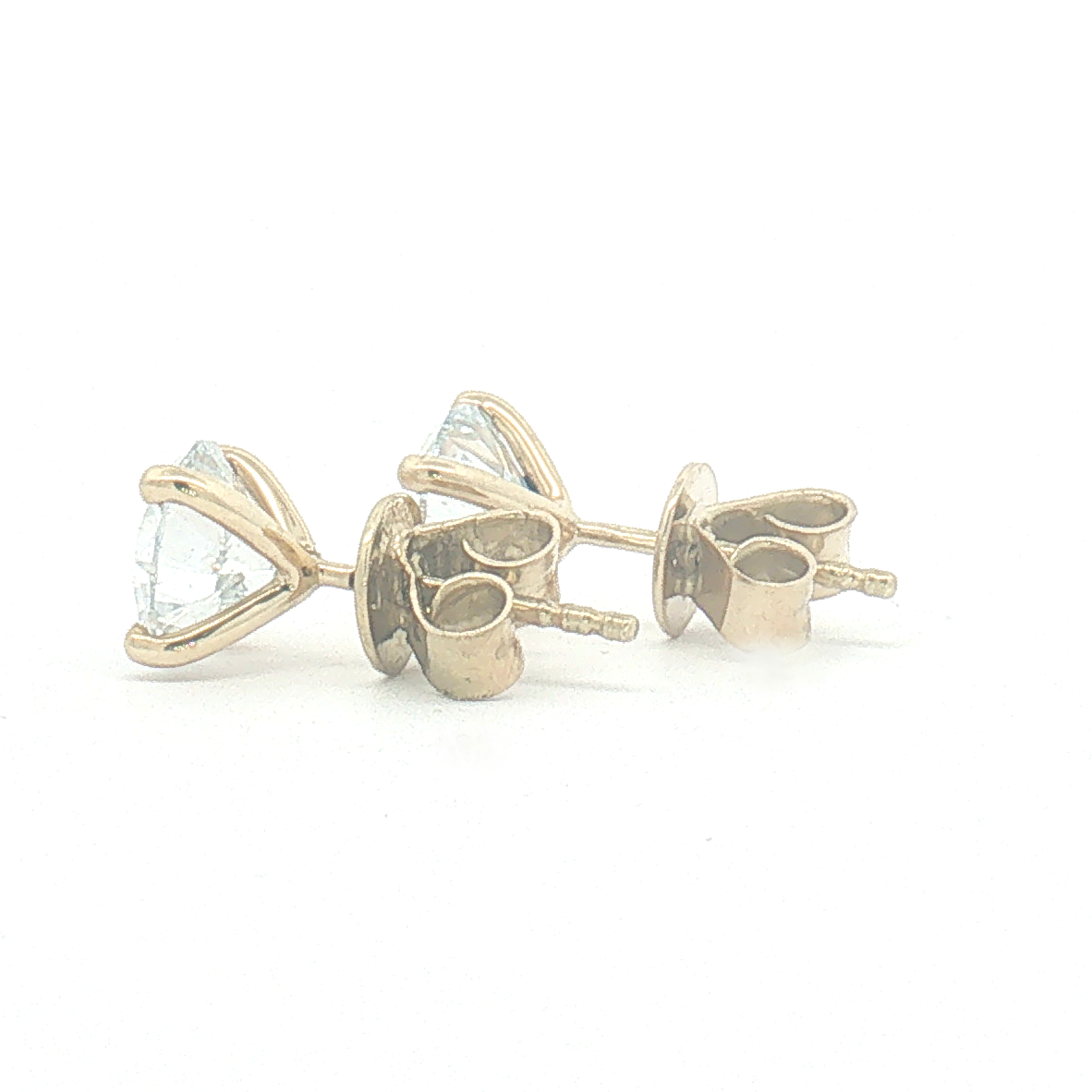 18ct Yellow Gold 2.57ct Lab Diamond Stud Earrings