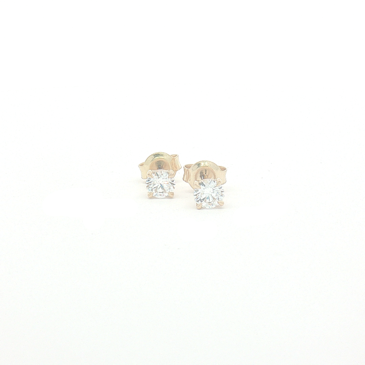 18ct Yellow Gold Lab Diamond 0.70ct Stud Earrings