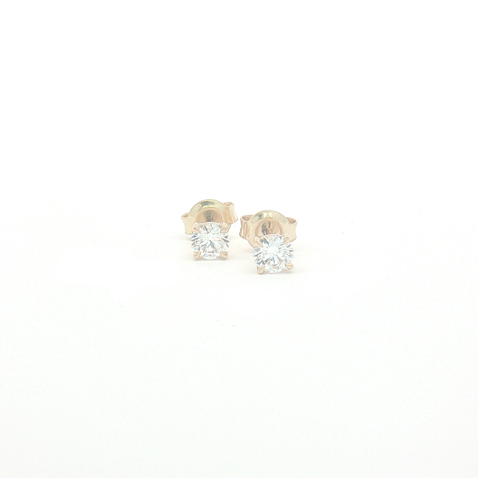 18ct Yellow Gold Lab Diamond 0.70ct Stud Earrings