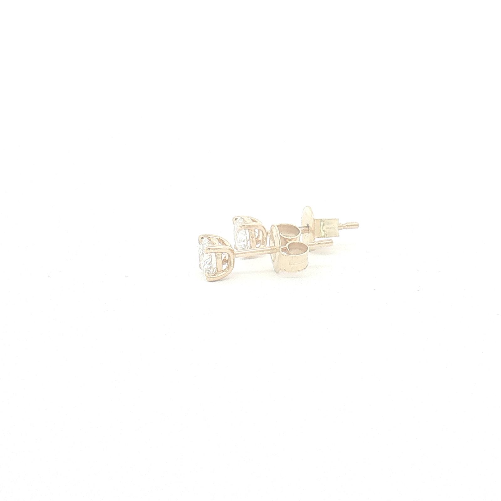 18ct Yellow Gold Lab Diamond 0.70ct Stud Earrings