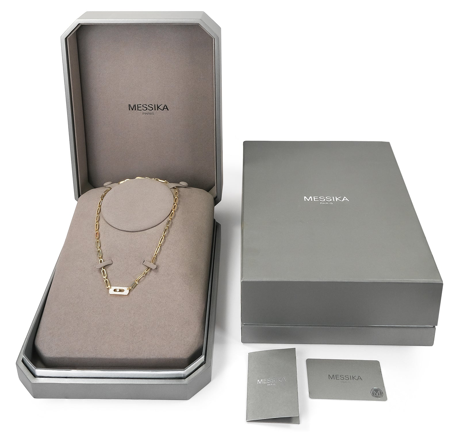 18ct Yellow Gold Messika Move Link Necklace 12095-YG