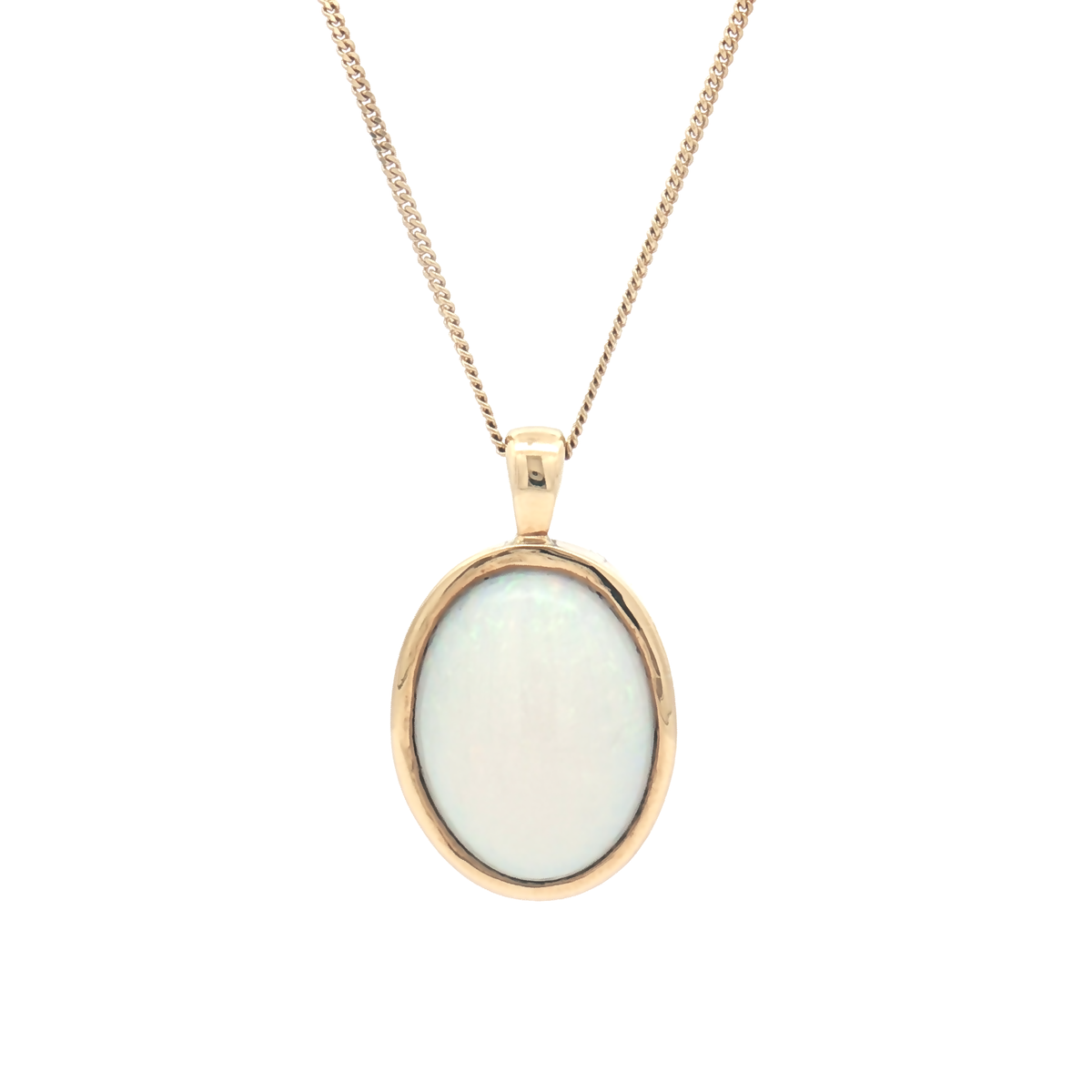 18ct Yellow Gold Opal Pendant