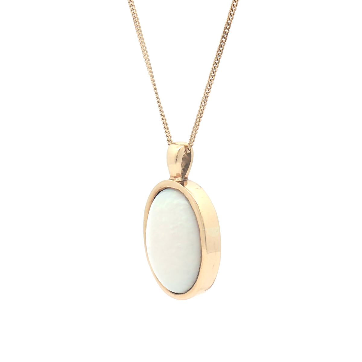 18ct Yellow Gold Opal Pendant