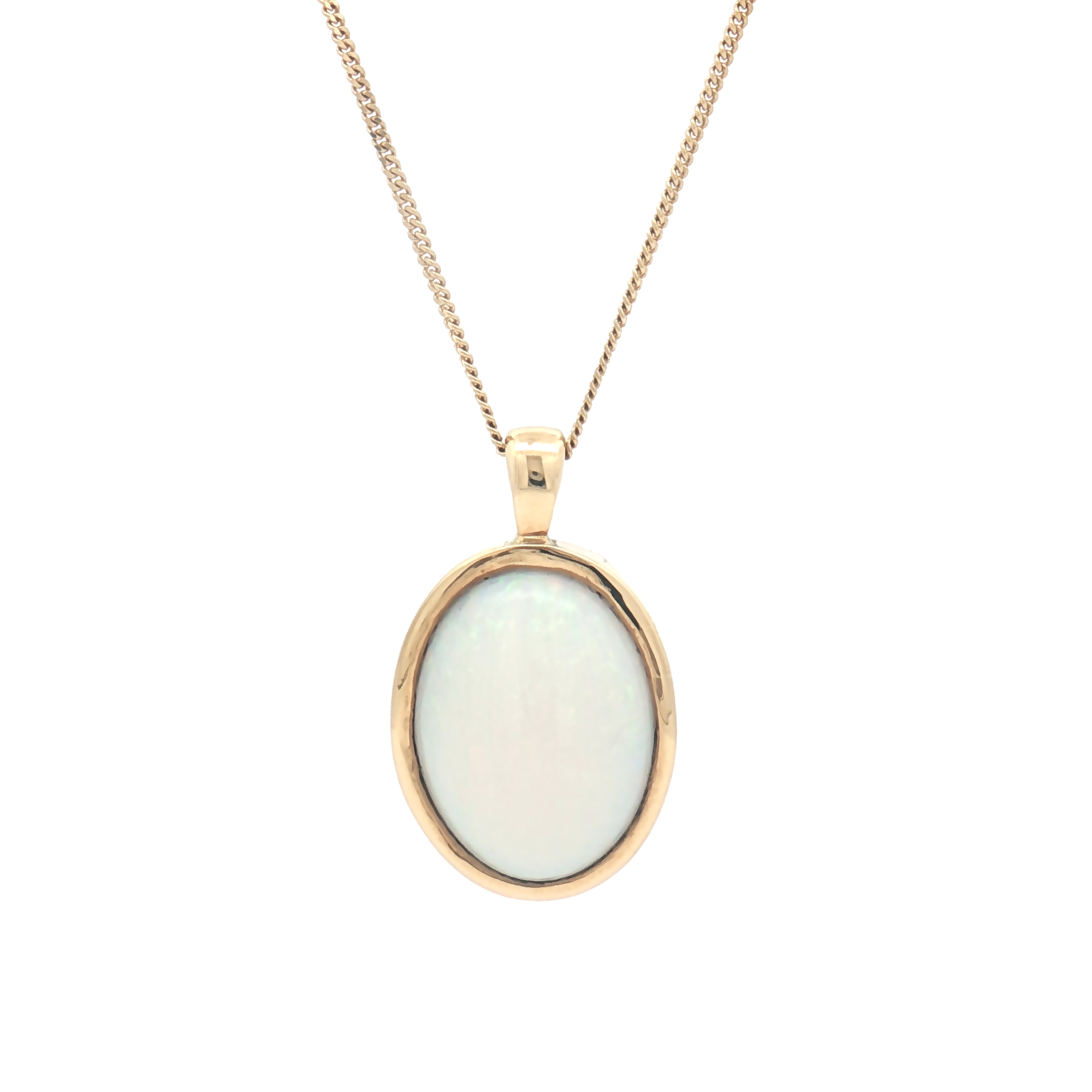 18ct Yellow Gold Opal Pendant