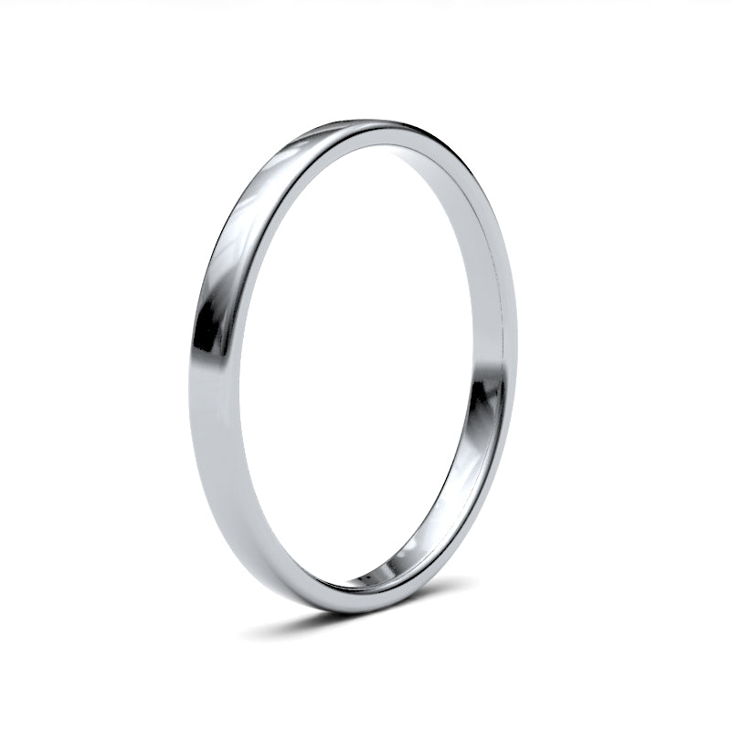 Ladies Soft Court Wedding Ring