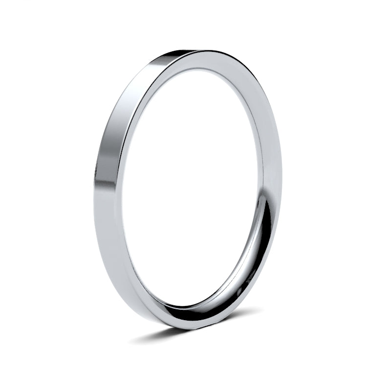 Ladies Flat Court Wedding Ring