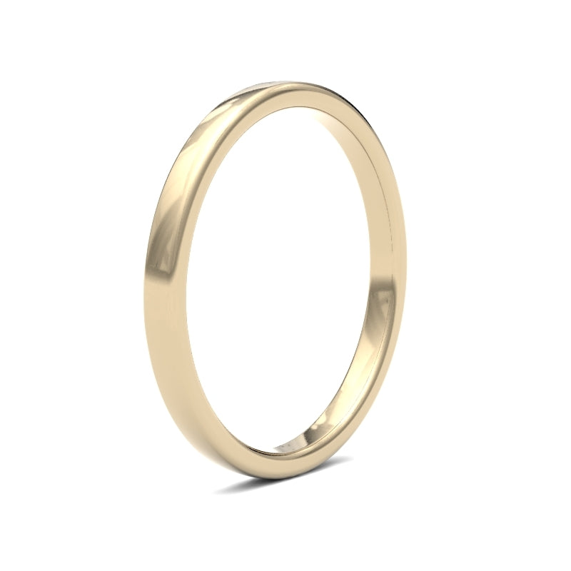 Ladies Soft Court Wedding Ring