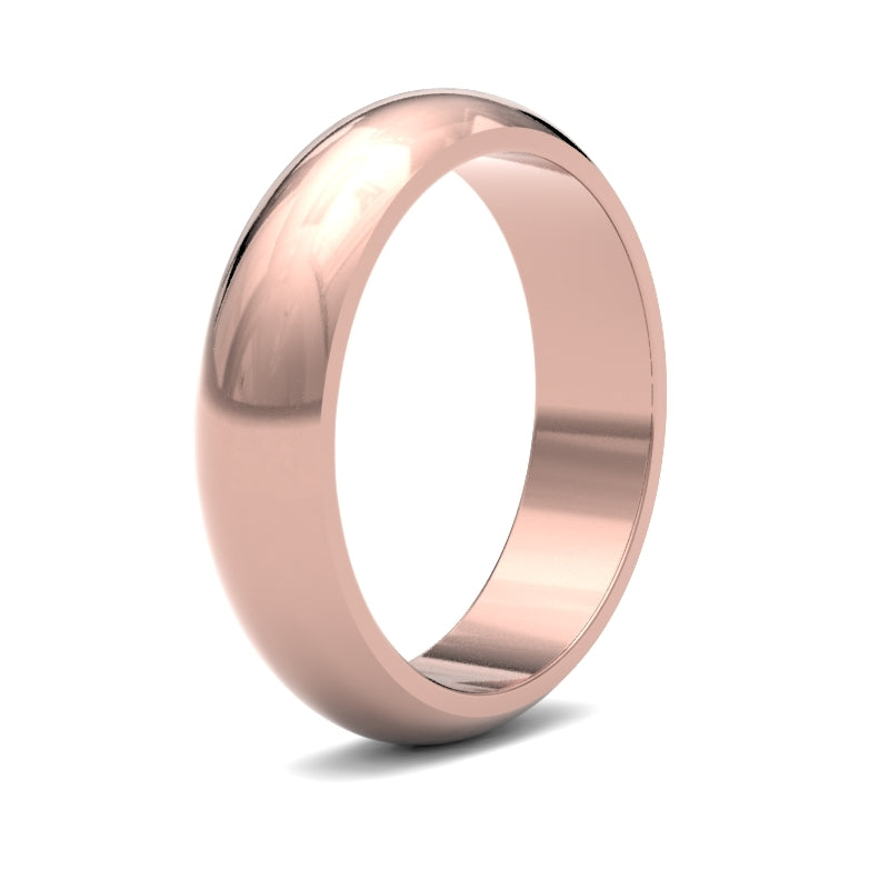 Gents D-Shape Wedding Ring