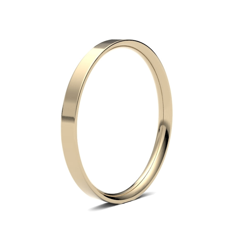 Ladies Flat Court Wedding Ring