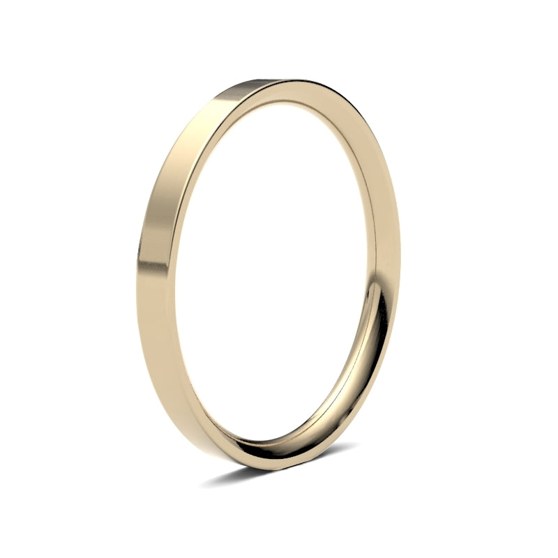 Ladies Flat Court Wedding Ring