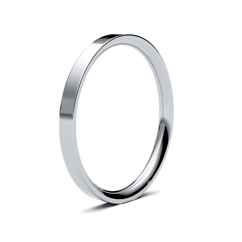 Ladies Flat Court Wedding Ring