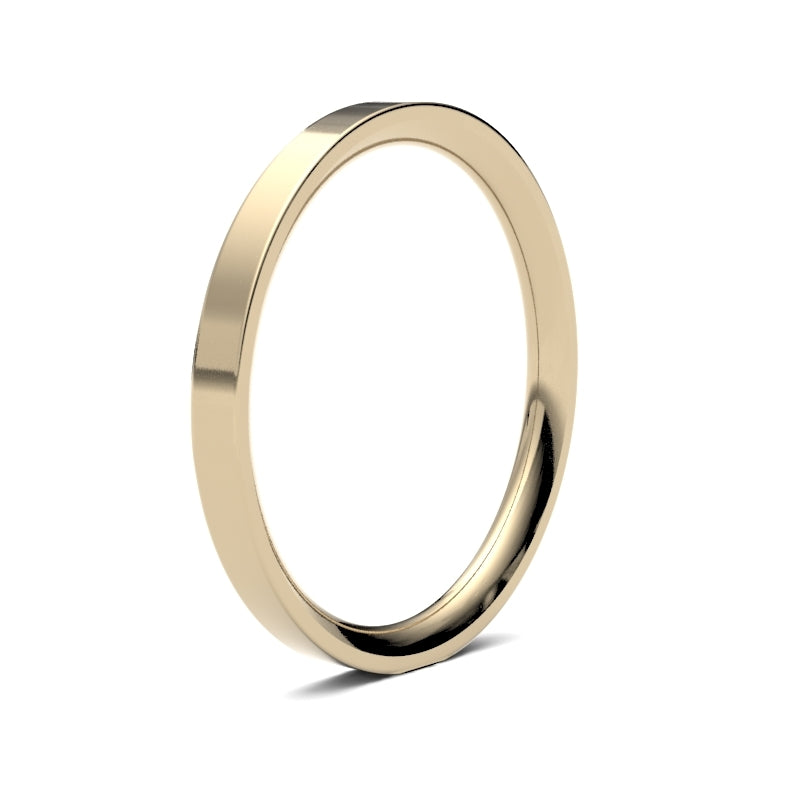 Ladies Flat Court Wedding Ring