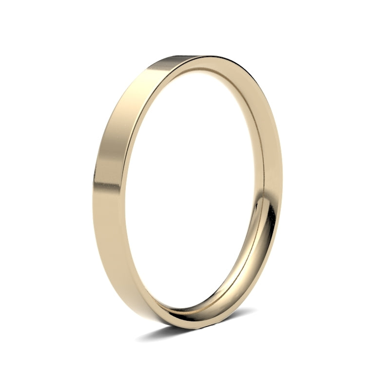 Ladies Flat Court Wedding Ring