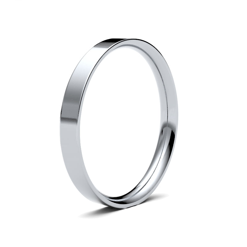 Ladies Flat Court Wedding Ring