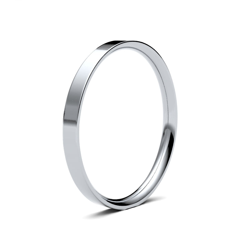 Ladies Flat Court Wedding Ring